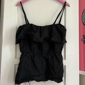 Reformation backless linen top